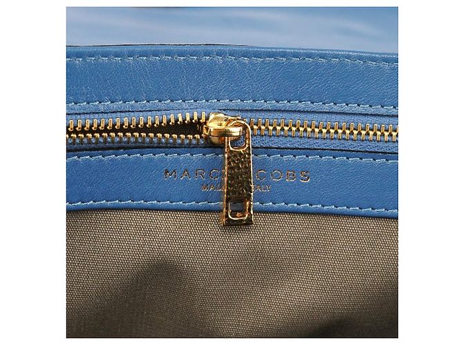 Marc Jacobs Borsa 2-Way in pelle martellata blu - vista 14