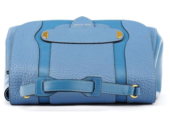Marc Jacobs Borsa 2-Way in pelle martellata blu - vista 4