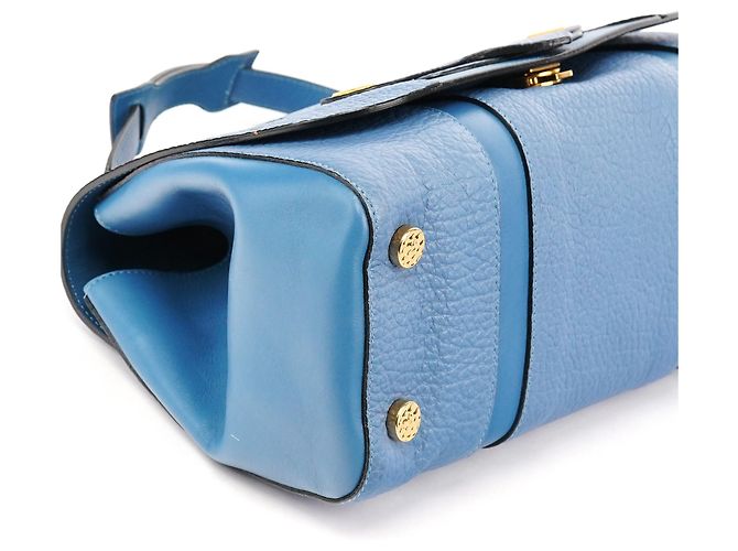 Marc Jacobs Borsa 2-Way in pelle martellata blu - vista 7