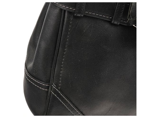 Coach Borsa Tote Hamptons in pelle nera F08A70 - vista 7