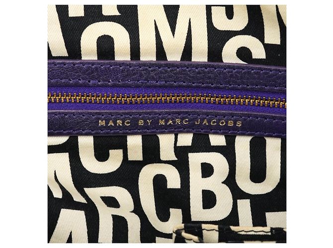 Marc by Marc Jacobs Borsa 2-Way Classic Q Baby Groovee in pelle viola - vista 10