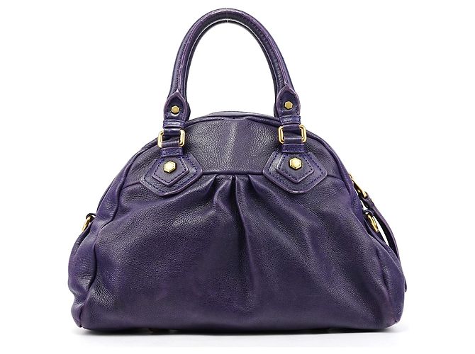 Marc by Marc Jacobs Borsa 2-Way Classic Q Baby Groovee in pelle viola - vista 3