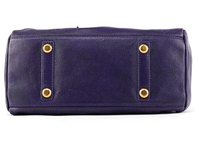 Marc by Marc Jacobs Borsa 2-Way Classic Q Baby Groovee in pelle viola - vista 5