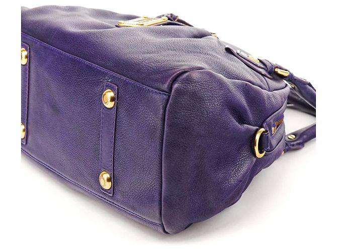 Marc by Marc Jacobs Borsa 2-Way Classic Q Baby Groovee in pelle viola - vista 8