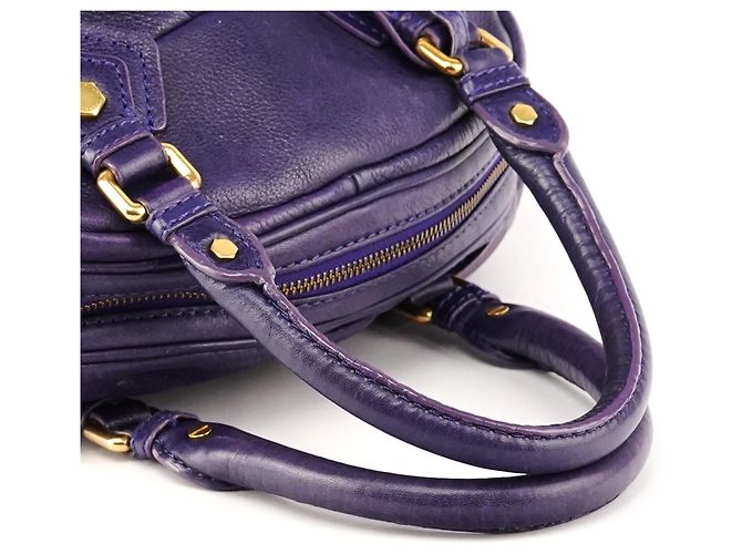 Marc by Marc Jacobs Borsa 2-Way Classic Q Baby Groovee in pelle viola - vista 9