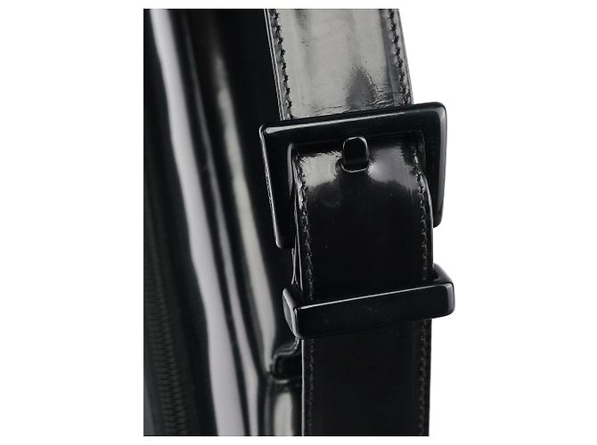 Prada Borsa a mano in Tessuto Spazzolato Nera - vista 7