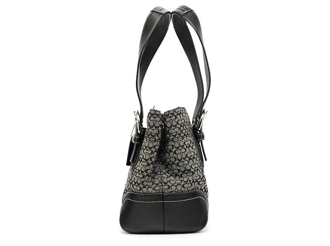 Coach Borsa Tote Soho Signature Grey Black F10927 - vista 2