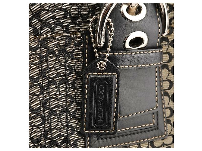 Coach Borsa Tote Soho Signature Grey Black F10927 - vista 5