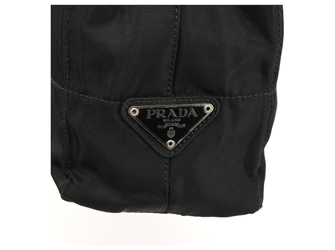 Prada Borsa Tote in Nylon Tessuto Imbottito Nero 1998 - vista 5