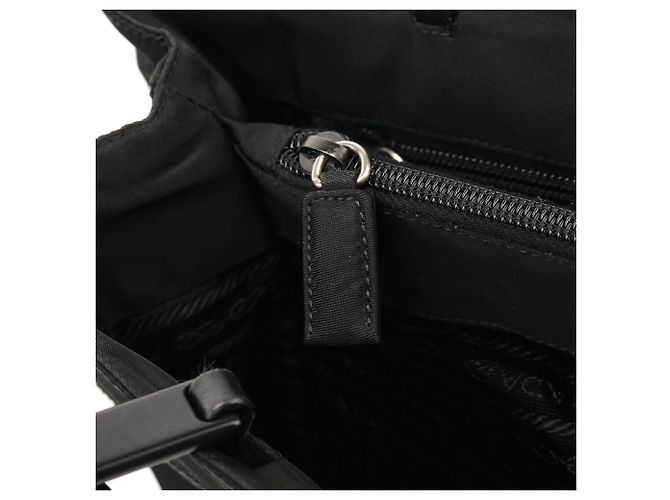 Prada Borsa Tote in Nylon Tessuto Imbottito Nero 1998 - vista 8