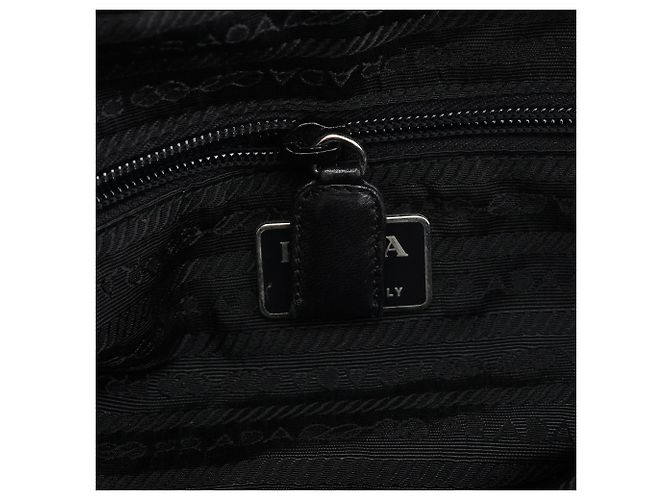 Prada Borsa Tote in nylon Tessuto Nappa nera - vista 13