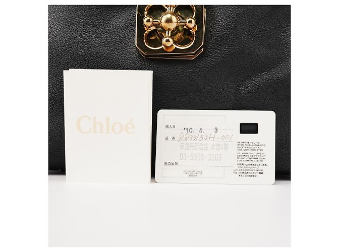 Chloé Borsa 2-Way Elsie in pelle nera - vista 10