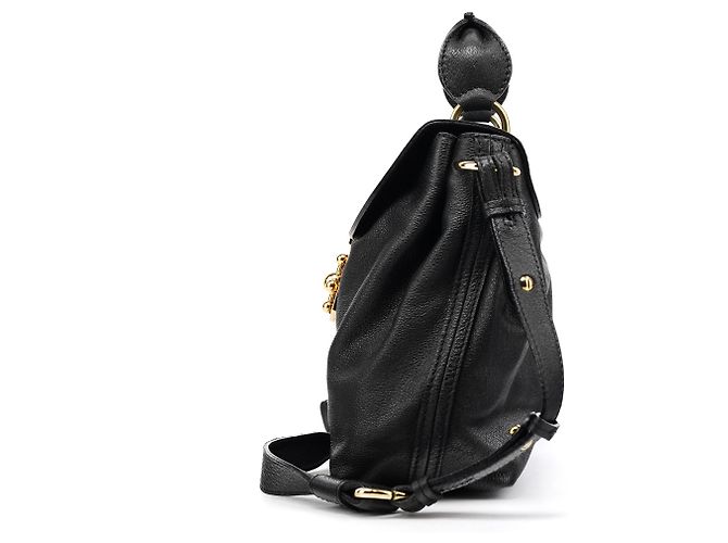 Chloé Borsa 2-Way Elsie in pelle nera - vista 2