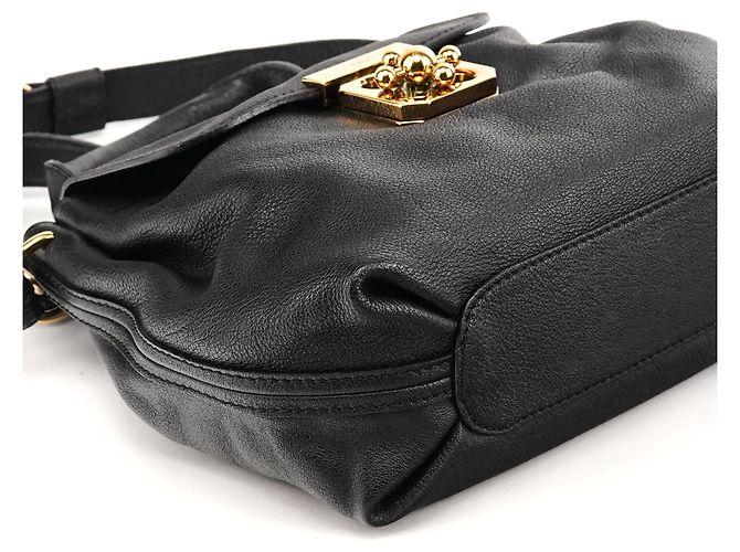 Chloé Borsa 2-Way Elsie in pelle nera - vista 7