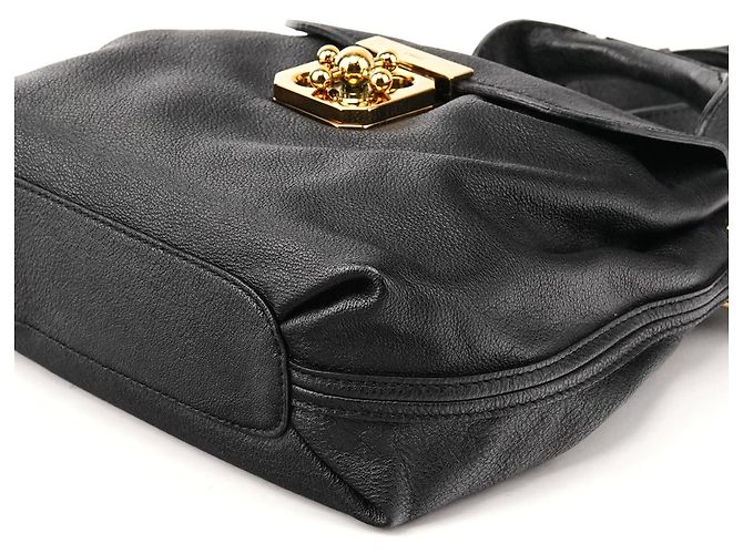 Chloé Borsa 2-Way Elsie in pelle nera - vista 8