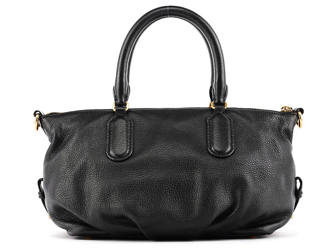 Marc by Marc Jacobs Borsa Bowling 2-Way Classic Q in pelle nera - vista 3