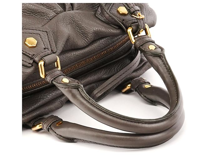Marc by Marc Jacobs Borsa 2-Way Classic Q Baby Groovee in pelle grigia - vista 10