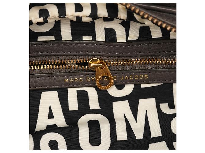 Marc by Marc Jacobs Borsa 2-Way Classic Q Baby Groovee in pelle grigia - vista 12