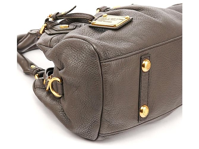 Marc by Marc Jacobs Borsa 2-Way Classic Q Baby Groovee in pelle grigia - vista 8