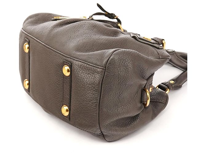 Marc by Marc Jacobs Borsa 2-Way Classic Q Baby Groovee in pelle grigia - vista 9