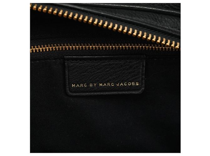 Marc by Marc Jacobs Borsa Bowling 2-Way Classic Q in pelle nera - vista 12