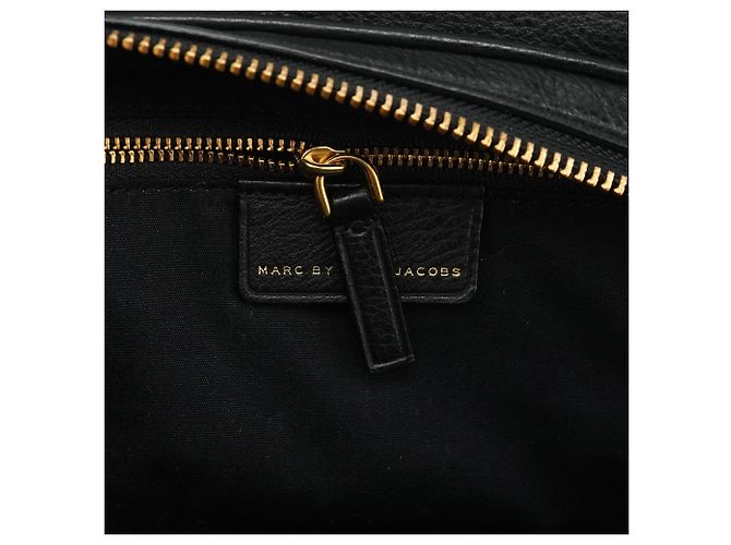 Marc by Marc Jacobs Borsa Bowling 2-Way Classic Q in pelle nera - vista 13