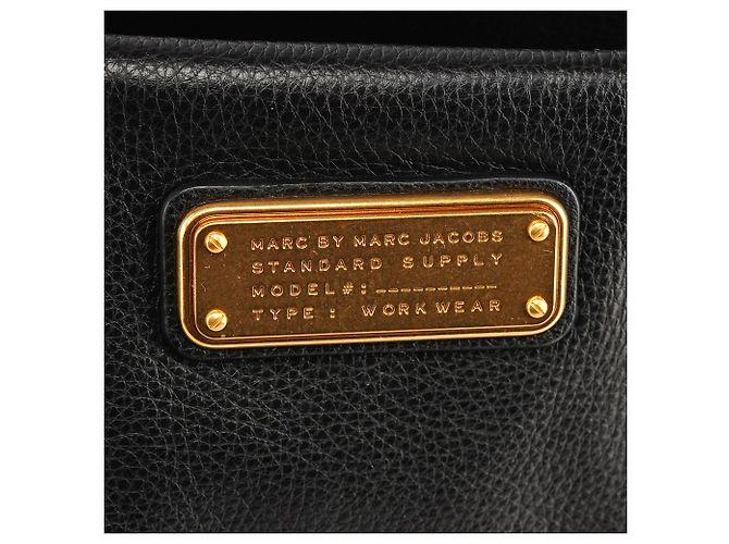 Marc by Marc Jacobs Borsa Bowling 2-Way Classic Q in pelle nera - vista 6