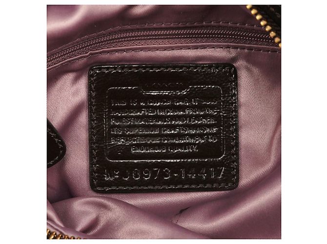 Coach Borsa Tote 2-Way 14417 in nylon trapuntato marrone - vista 11