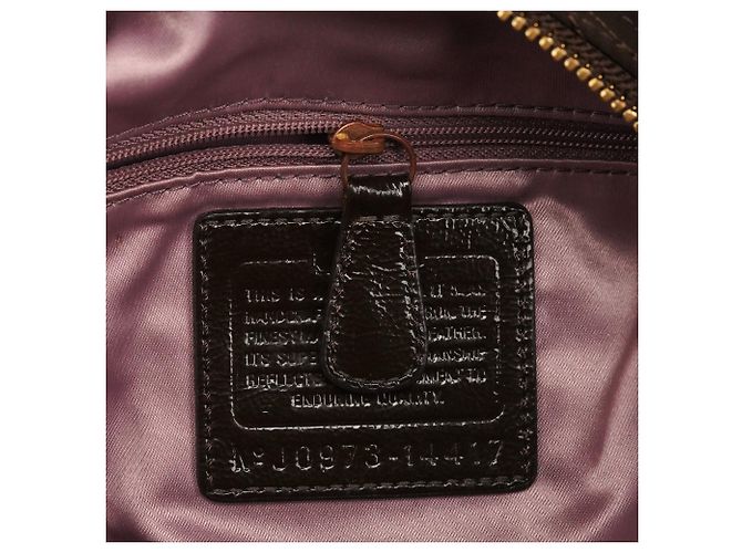 Coach Borsa Tote 2-Way 14417 in nylon trapuntato marrone - vista 12