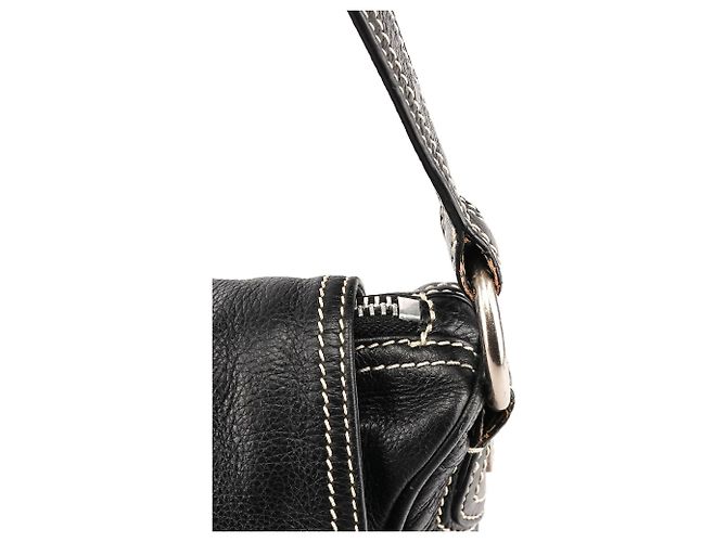 Marc by Marc Jacobs Borsa a tracolla con patta in pelle nera - vista 11