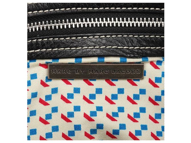 Marc by Marc Jacobs Borsa a tracolla con patta in pelle nera - vista 12