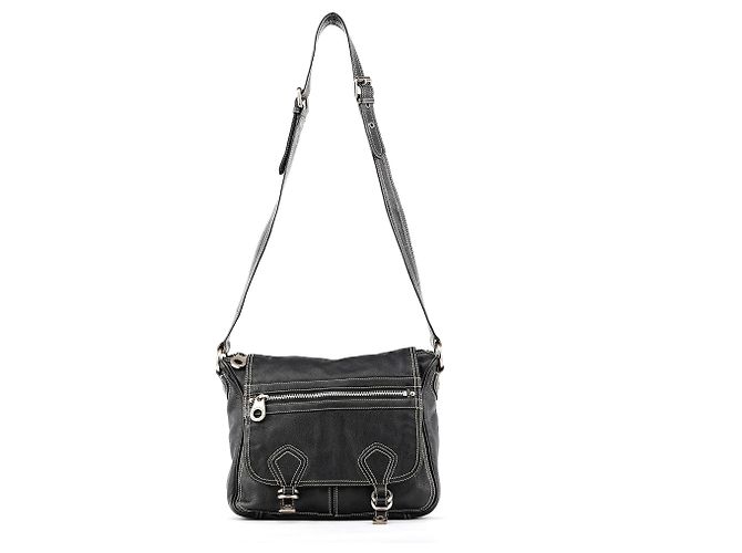Marc by Marc Jacobs Borsa a tracolla con patta in pelle nera - vista 2