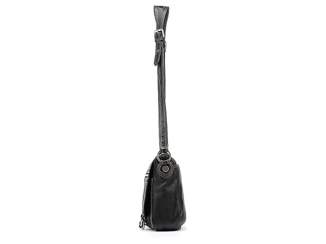 Marc by Marc Jacobs Borsa a tracolla con patta in pelle nera - vista 3