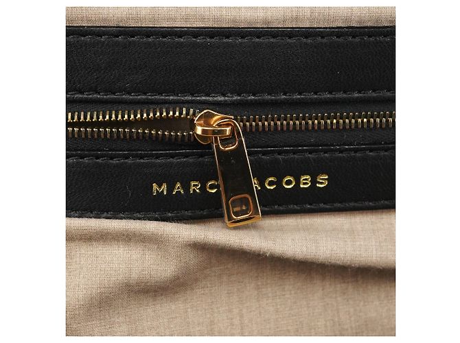 Marc Jacobs Picca borsa a tracolla Little Stam in pelle matelassé nera - vista 11