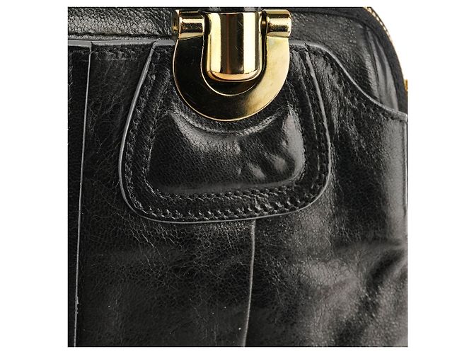 Héloïse Chloé Borsa Tote Heloise in pelle nera - vista 10