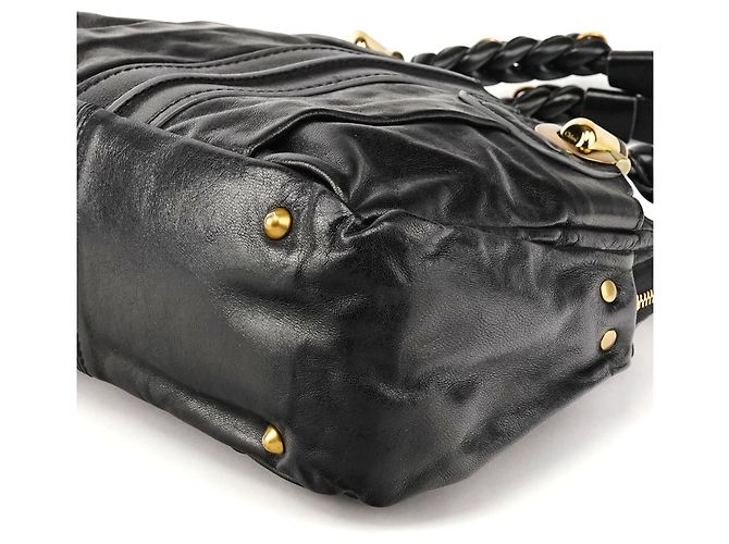 Héloïse Chloé Borsa Tote Heloise in pelle nera - vista 8