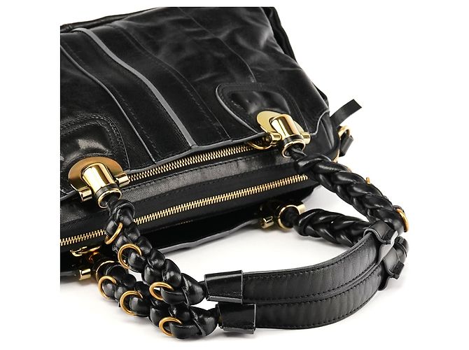 Héloïse Chloé Borsa Tote Heloise in pelle nera - vista 9