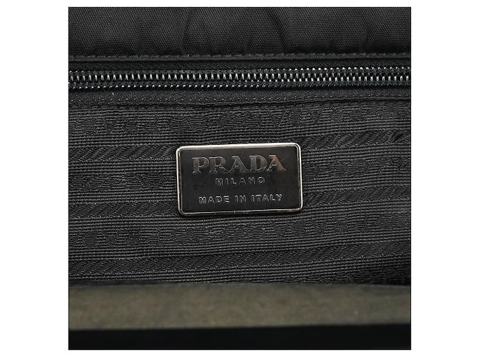 Prada Borsa a tracolla B7451 Black Tessuto Spazzolato Nylon - vista 12