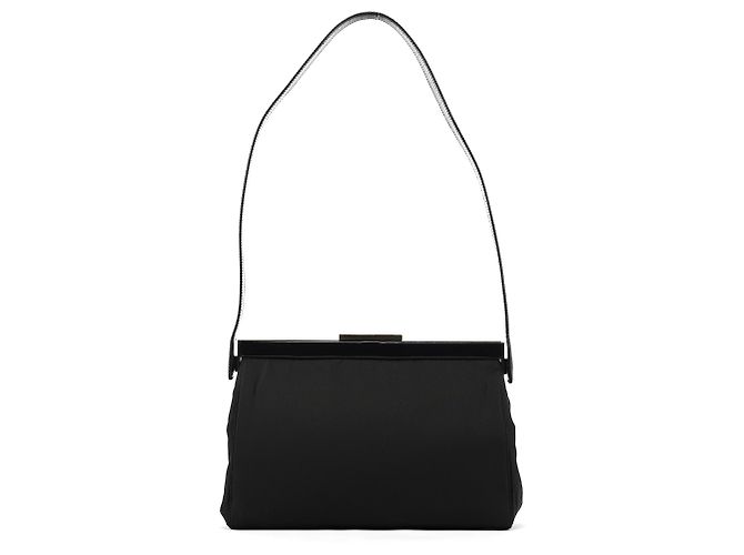 Prada Borsa a tracolla B7451 Black Tessuto Spazzolato Nylon - vista 3