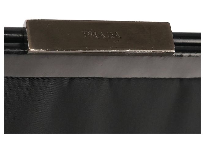 Prada Borsa a tracolla B7451 Black Tessuto Spazzolato Nylon - vista 6