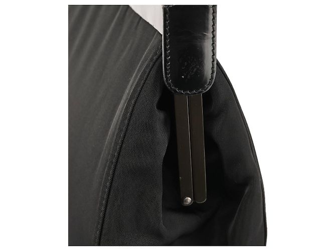 Prada Borsa a tracolla B7451 Black Tessuto Spazzolato Nylon - vista 7