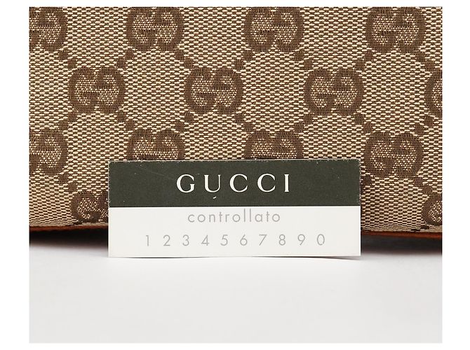 Gucci 120895 Borsa Tote GG Canvas Beige e Marrone Chiaro - vista 12