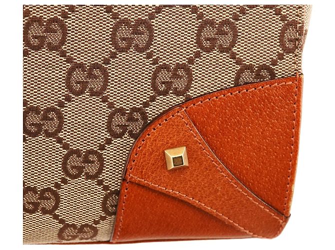 Gucci 120895 Borsa Tote GG Canvas Beige e Marrone Chiaro - vista 6