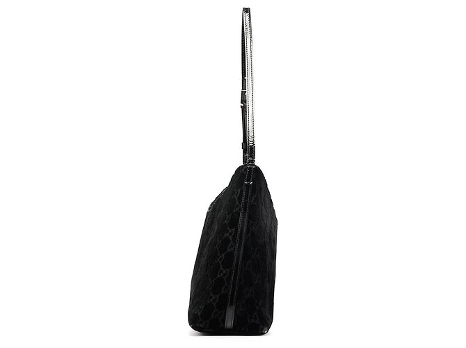 Gucci Borsa a spalla in velluto GG nera 1997 - vista 2