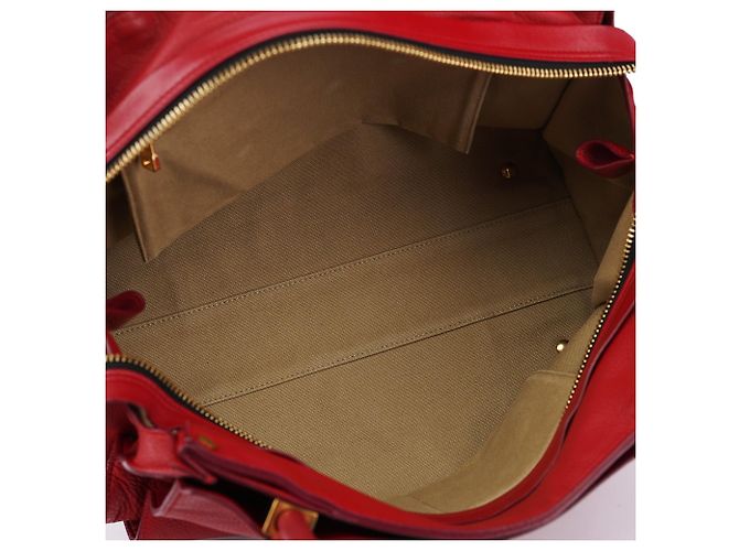 Borsa tote Chloé in pelle rossa - vista 12