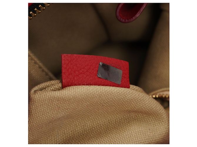 Borsa tote Chloé in pelle rossa - vista 16