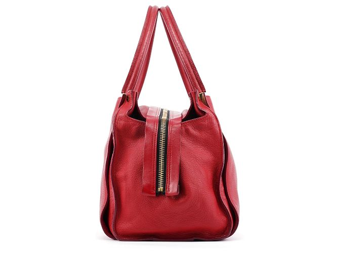 Borsa tote Chloé in pelle rossa - vista 2