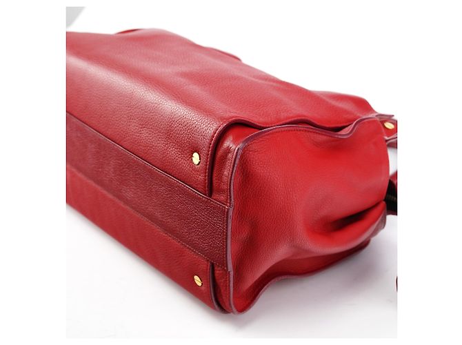 Borsa tote Chloé in pelle rossa - vista 9