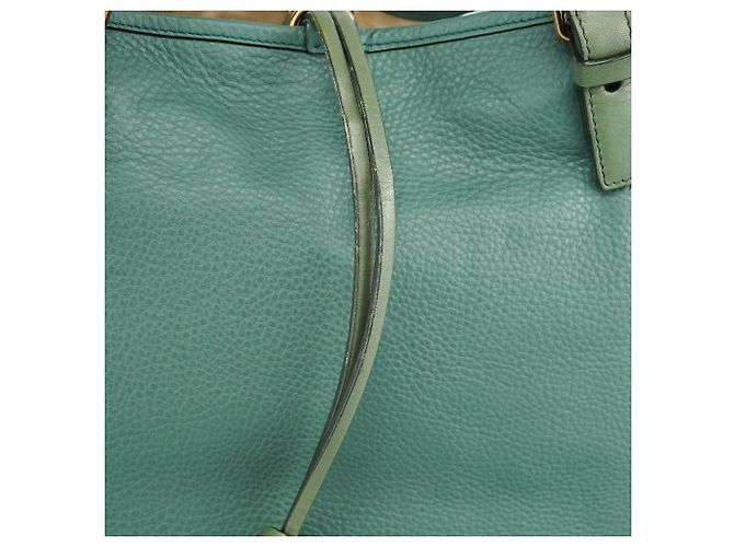 Chloé Borsa Tote in pelle con zip verde smeraldo - vista 10