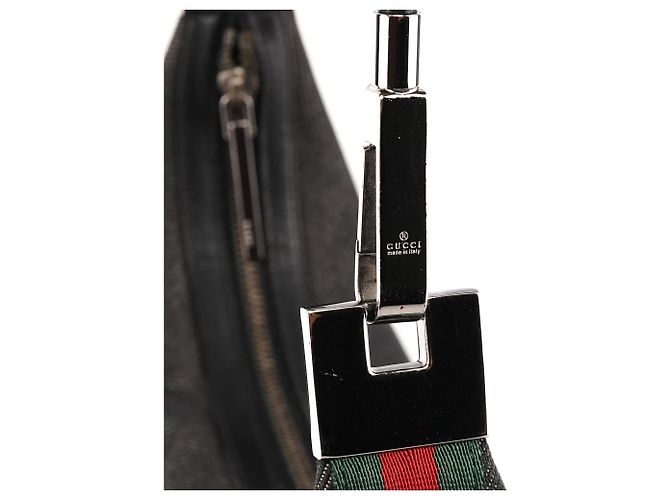Gucci Borsa a tracolla 01234 Anthracite Denim Sherry Line - vista 6